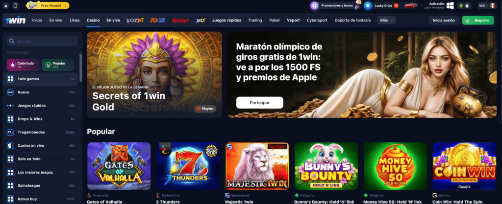 Plinko 1Win México casino online