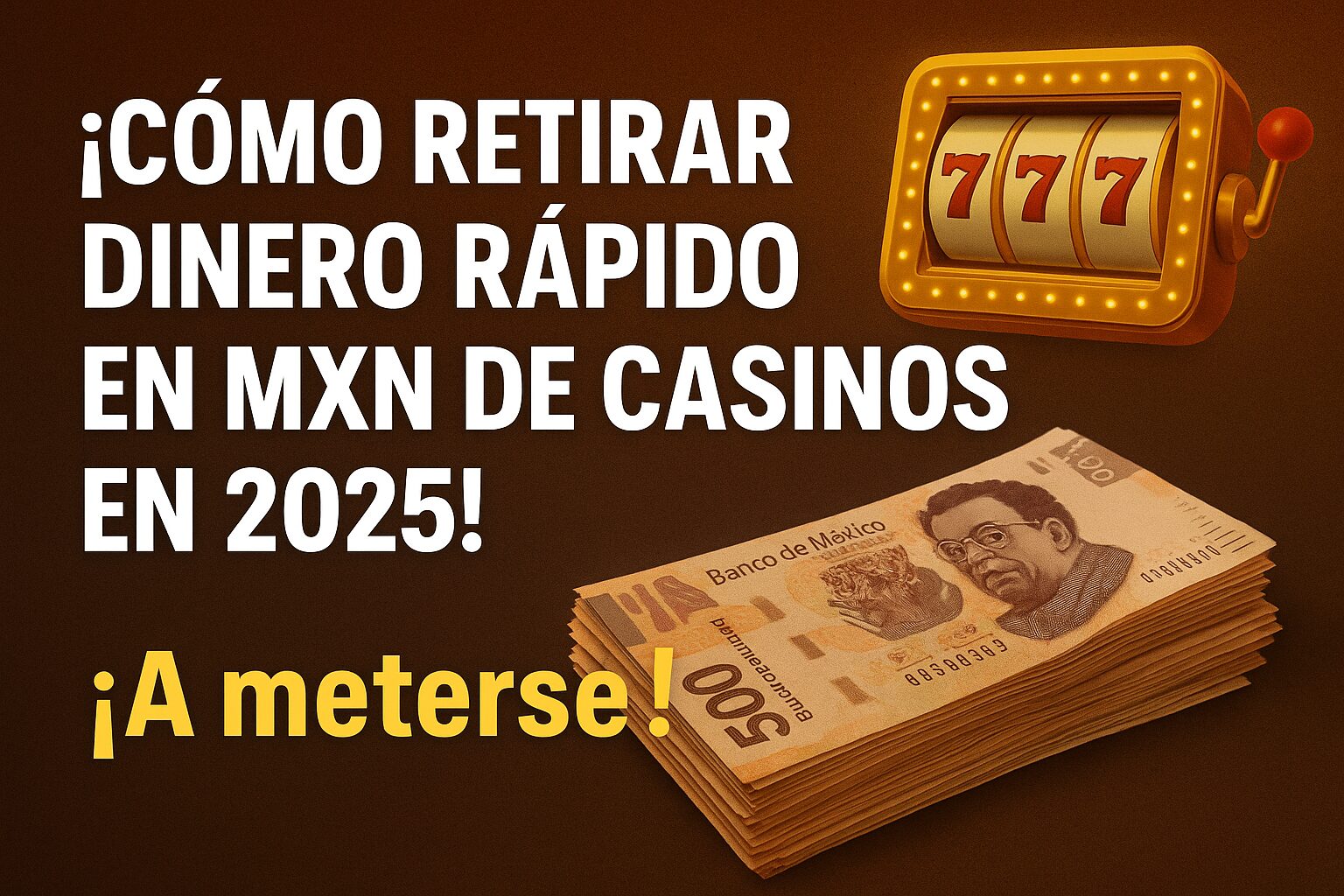 Cómo retirar dinero rápidamente en moneda mexicana